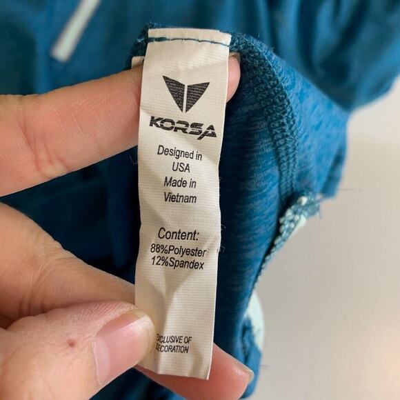 Korsa Shirt Womens XL Extra Large Multi Static Run Sports Half Zip Thumbholes - Picture 13 of 16
